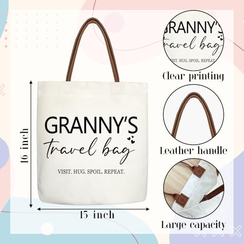 Aesthetic Tote Bag with Leather Handle - 50% Off - Image 4