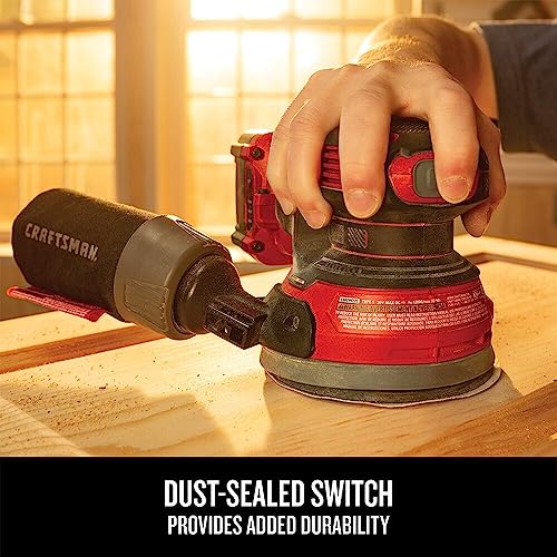 CRAFTSMAN V20 Orbital Sander, Cordless, 12,000 OPM, Bare Tool Only (CMCW220B) by CRAFTSMAN - Image 7