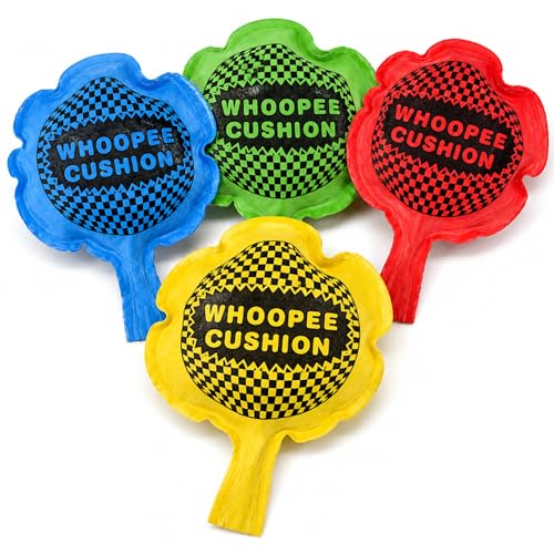 4 Pcs Whoopee Cushion Classic Whoopie Cushion Makes Fart Sound Fart Prank Cushions Novelty Prank Item Ideal Joke Gift or Stocking Filler for Girls Boys Adults Pranks Kit Bag Fillers