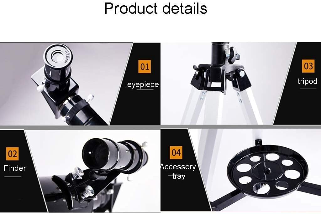 2021 Updated Telescope for Kids 900mm Focal Length Travel Refractor Telescope Good Partner to View Moon and Planet - Good Travel Telescope with Backpack for Kids and Beginners