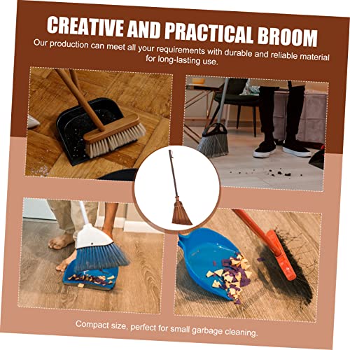 Gririw 1Pc Children's Broom Cleaning Brushes For Household Use Mini Couch Wedding Favors Nigerian Palm Broom Vintage Broom Kids Cleaning Tool Small Broom Tool Home Use Mini Broom Small #TOP4