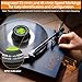 Neoteck Record Weight Stabilizer 266g Turntable Clamp with Bubble Level 33/45 Strobe Scale 7mm Spindle Hole Felt Pad for Vinyl LP Record Player 60Hz
