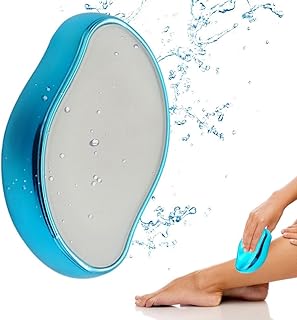 استيكة الشعر الكريستالية من ايكونيك ديلز - استيكة للشعر - أداة تقشير ناعمة وحريرية لغزالة الشعر بدون ألم للرجال والنساء