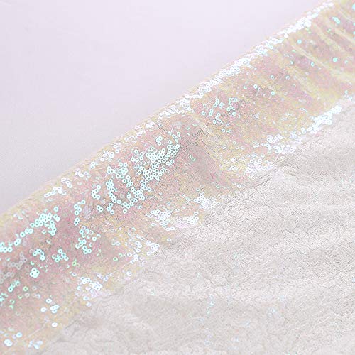Trlyc 20Ftx10Ft Iridescent Sequin Backdrop Sequin Curtain For Wedding #TOP5