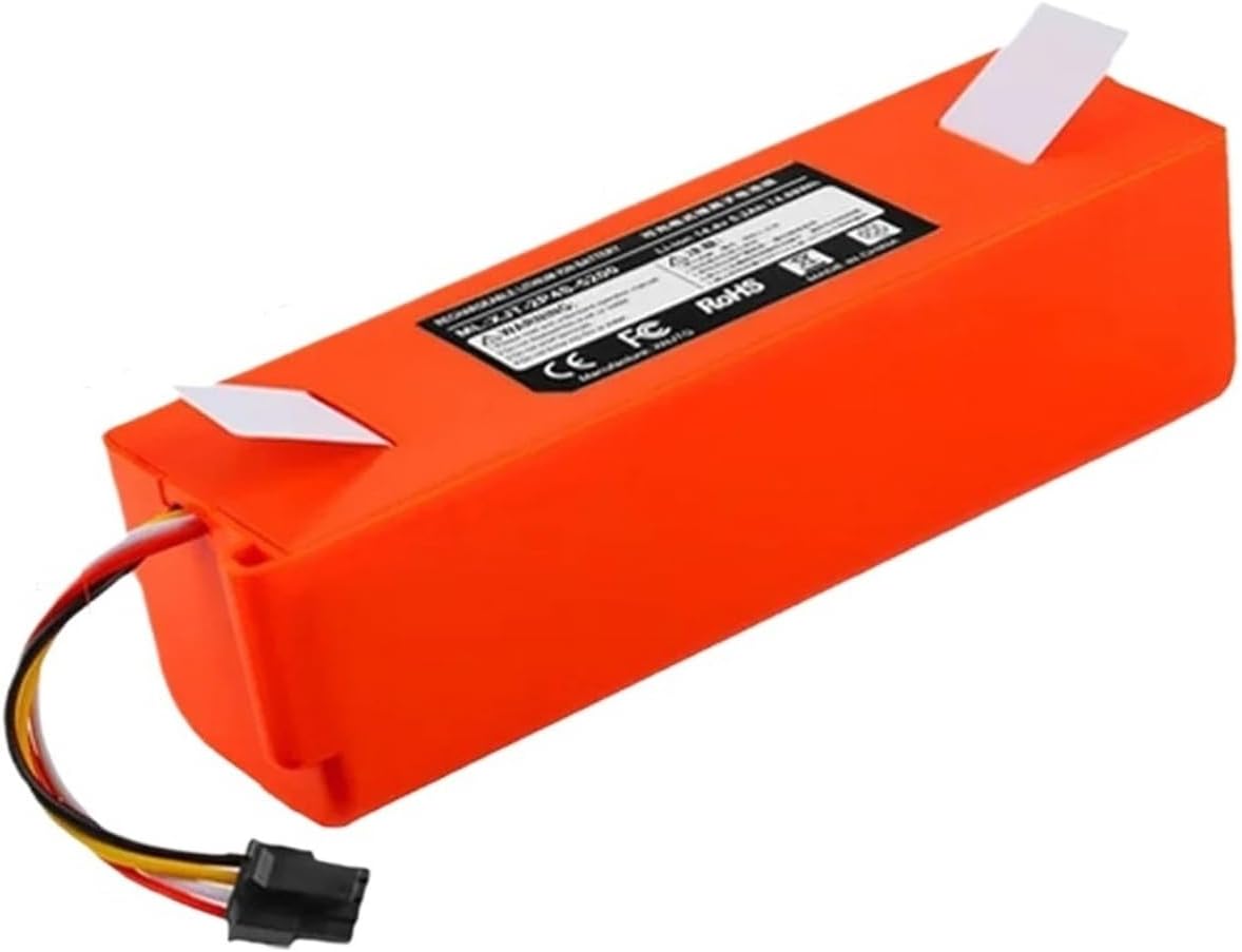 14.4V 12800mAh Robotic Vacuum Cleaner Replacement Battery，Compatible For Xiaomi Roborock S55 S60 S65 S50 S51 S5 MAX S6 Parts(5200)