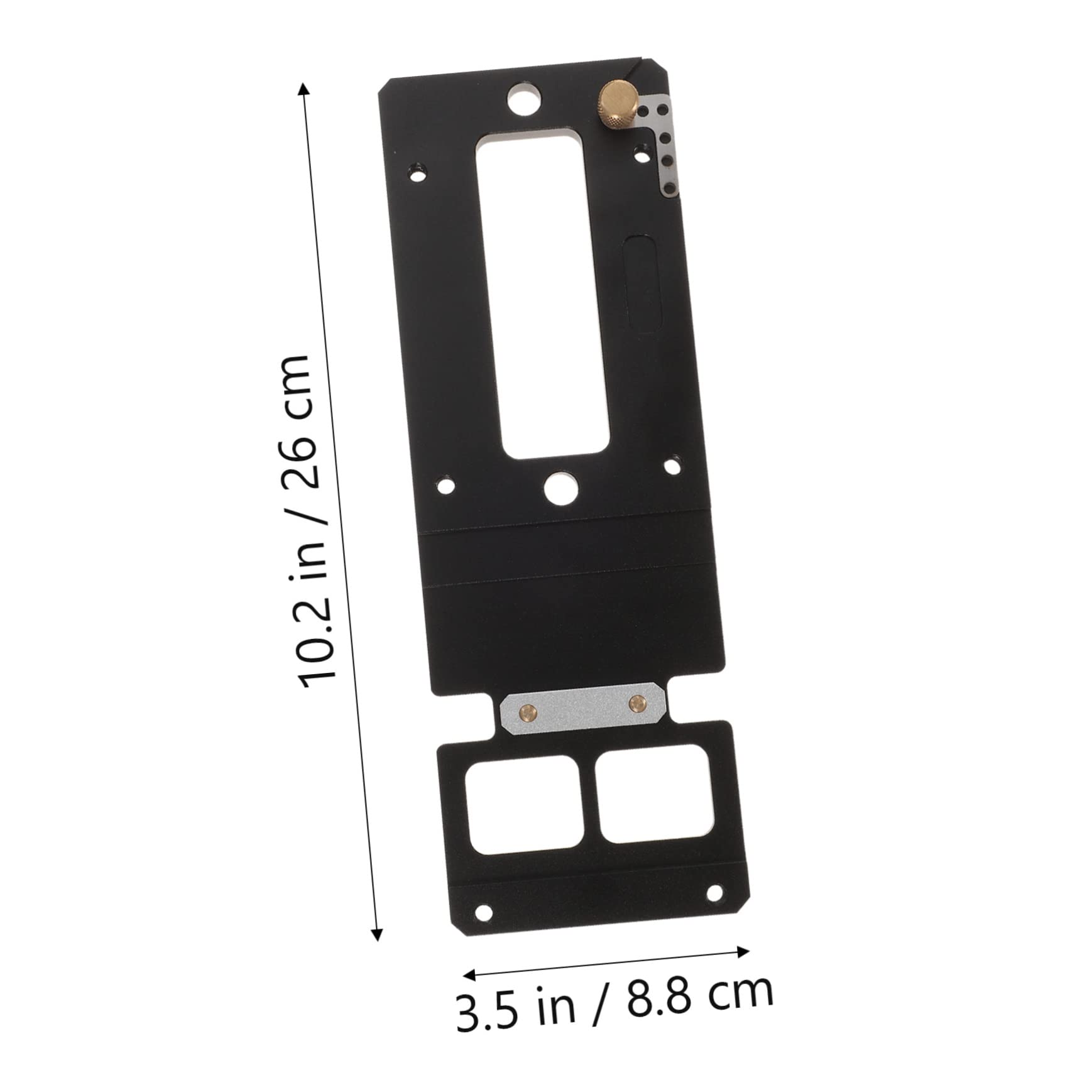 DOITOOL Guida Angolare 260mm per Seghetto Circolare, Lega di Alluminio e Rame, Corpo Fresato Cnc, Facile da Installare, Stabile e Sicura