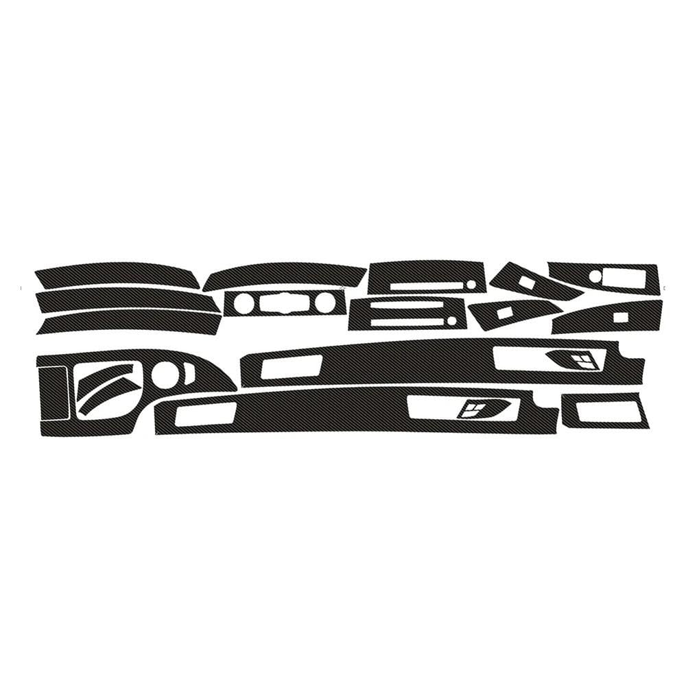 Autoschutzfolie Auto-Innenverkleidung, Schutzfolie, Dekoration, 5D-Carbonfaser-Vinyl-Aufkleber Für BMW 5 Series 525I 530I E60 2003–2010 LHD