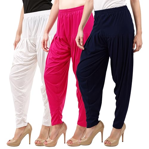 Image of Buy That Trendz Patiala Salwar for Women Relaxed Fit Viscose Patiyala Salwar Harem Bottom Pants