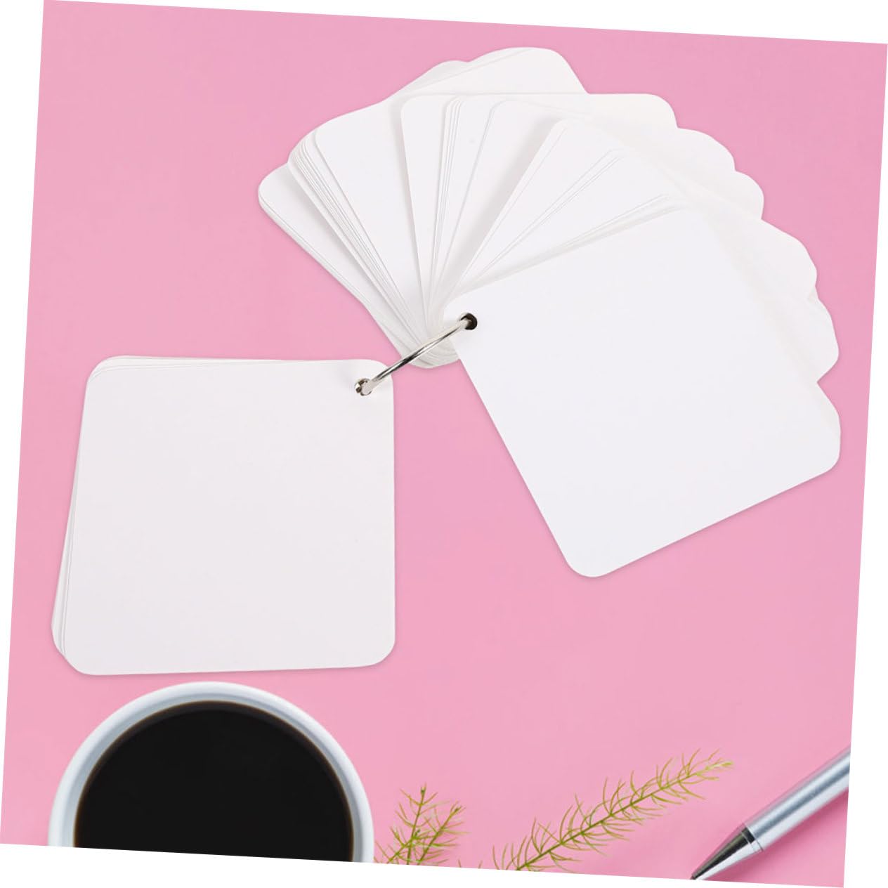 Leere Notizkarten 300 Blatt Papier mit 6 Ringen zum Schreiben
