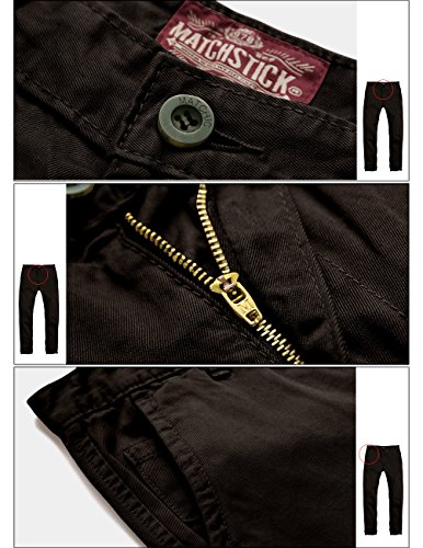 Image of Match Mens Regular-Fit Casual Flat Front Chino Pants