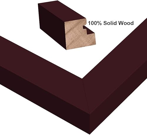 Miniatura 5 de Marco Rpjc de fotos, hecho de madera maciza, cristal de alta definición para mesa y pared, 3.5 x 5 pulgadas