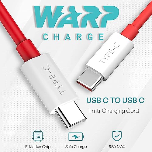 Image of 65W WRAP Fast Type-C Charger For Xiaomi Redmi Note 11T Pro+, Xiaomi Redmi Note 11 T Pro Plus Charger Original Adapter Like Wall Charger | Mobile Charger | Fast Charger | Superfast PD Charger Adater power Delivery Android USB Charger Quick Charge Adaptive Fast Charging,Rapid,Dash,VOOC,AFC Charger With 1 Meter USB Type C To Type-C USB Data Cable (65 Watt, White, KT1)