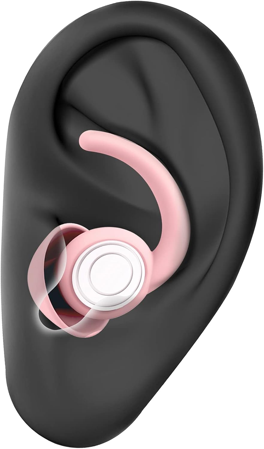 Ear Plugs for Sleeping Noise Cancelling, 2 Pairs Reusable Earplugs Sound Blocking Sleeping Soft Silicone Noise Reduction Ear Plugs for Sleep Snoring Concerts Study Travel Sensory Sensitivity, Pink