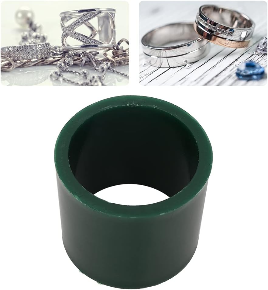 Wax Casting Tube Solid Bracelet Mold Jewelry Making Tool for Creating Beautiful Handmade Bracelets for Jewelry Making Enthusiasts Green Round, Oval Sizes S,M,L (L Round Bracelet)