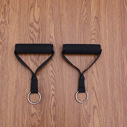 1 par de faixas de resistência BESPORTBLE, alças de espuma de substituição para máquinas de cabos, m