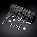 Biokia 6 Pieces Layered Necklaces For Women Long Necklaces Gold Choker Necklaces Map Coin Bar Crescent Moon Necklace Layered Y Pendant Necklace Multilayer