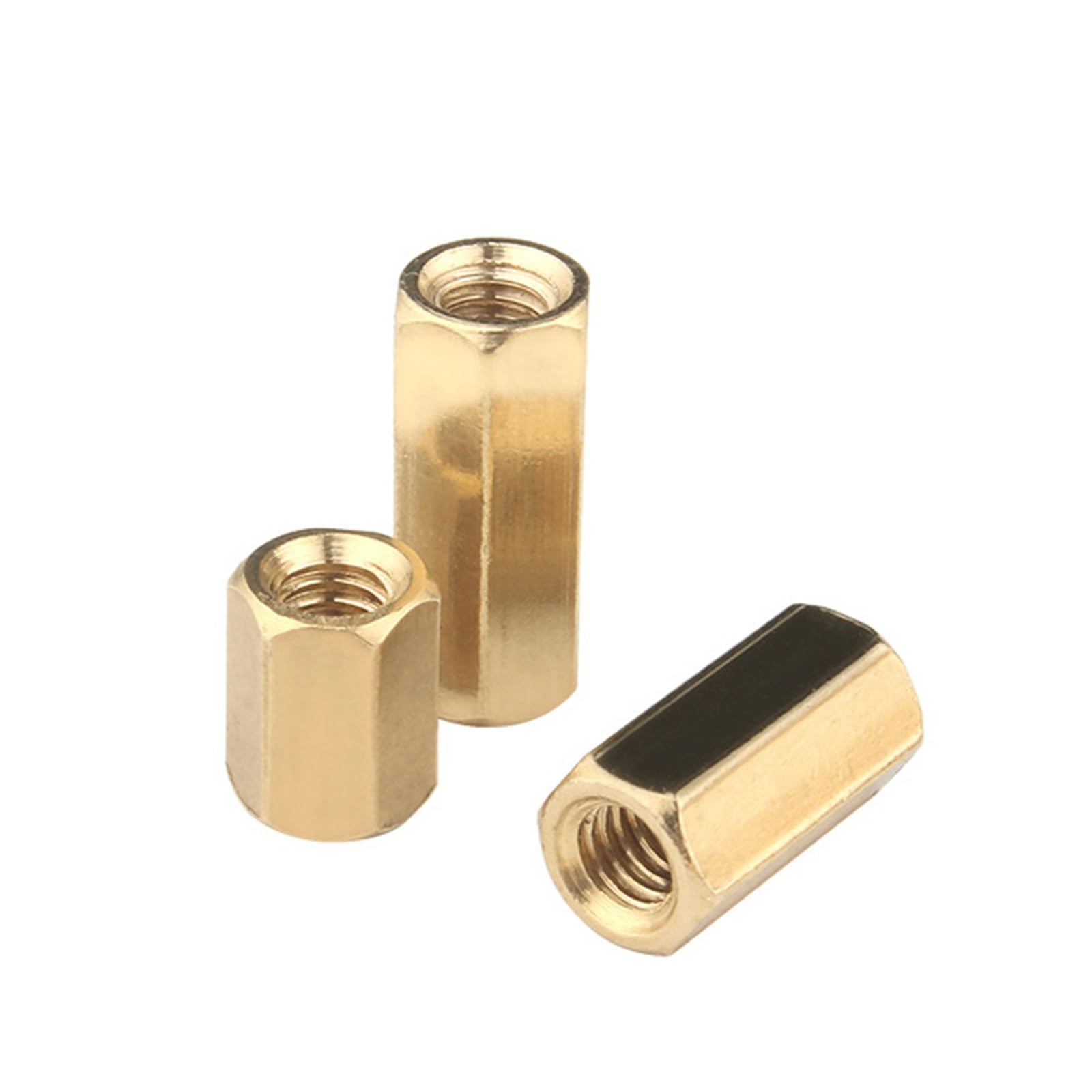 Separador hexagonal de latón con rosca hembra, Hembra hexagonal de latón a espaciadores hembra M2 M2.5 M3 M4 M5 M6 Paquete de varios tamaños(75mm-M3 (20pcs))