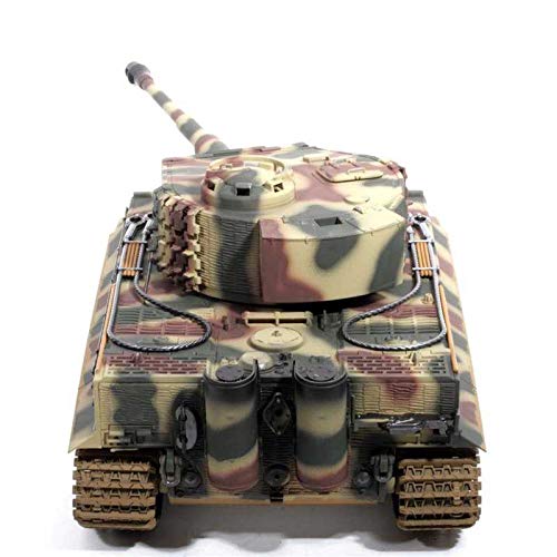 Char Tiger I Radiocommandé TORRO 1:16 – Camouflage été – System IR – Caisse Métal – 2,4 GHz – 8500 Tr/min – Dès 14 Ans