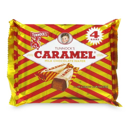Pack of 4 Tunnocks Caramel Wafers (12 Bars Package)