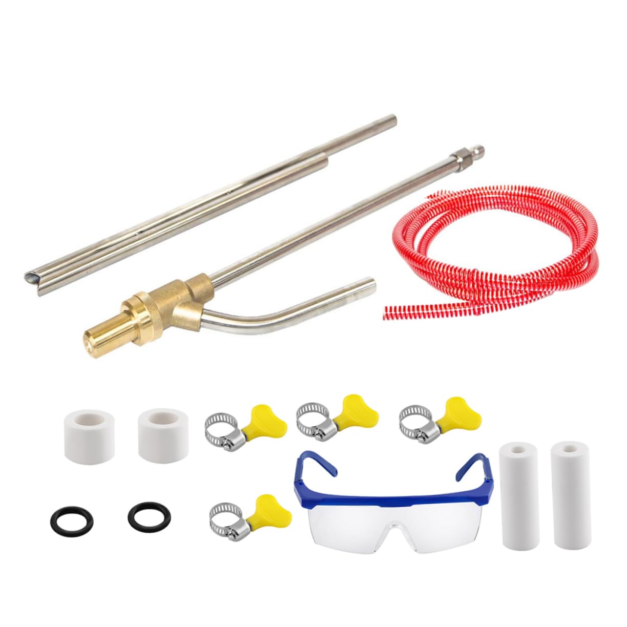 Sandstrahlwerkzeug mit 1/4 Adapter aus Edelstahl und Kupfer