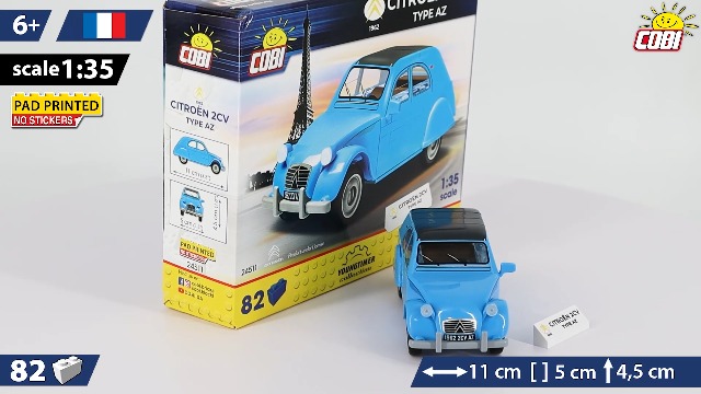 Amazon.com: COBI Youngtimer Collection Citroen 2CV Type AZ Vehicle