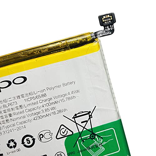 Image of Original Battery for Realme 2 / C1 Oppo A7 / A5 / A5s / A3s Model BLP673 {4230mAh} with 90 Days Warranty