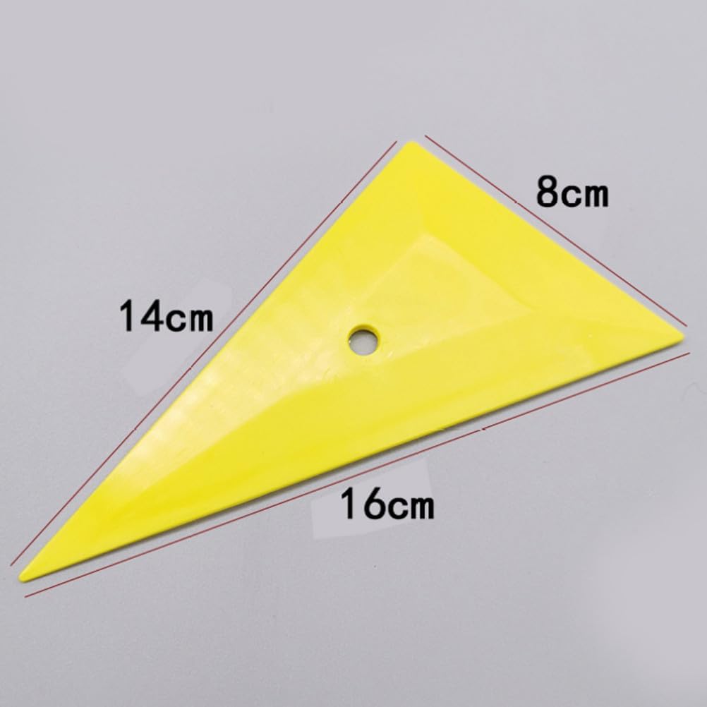 ARTIBETTER 4pcs Triangle Car Window Film Scraper - Window Tint Squeegee Tools - Multipurpose Plastic Right Angle Smoother for Automobile Vehicle Tint Installation