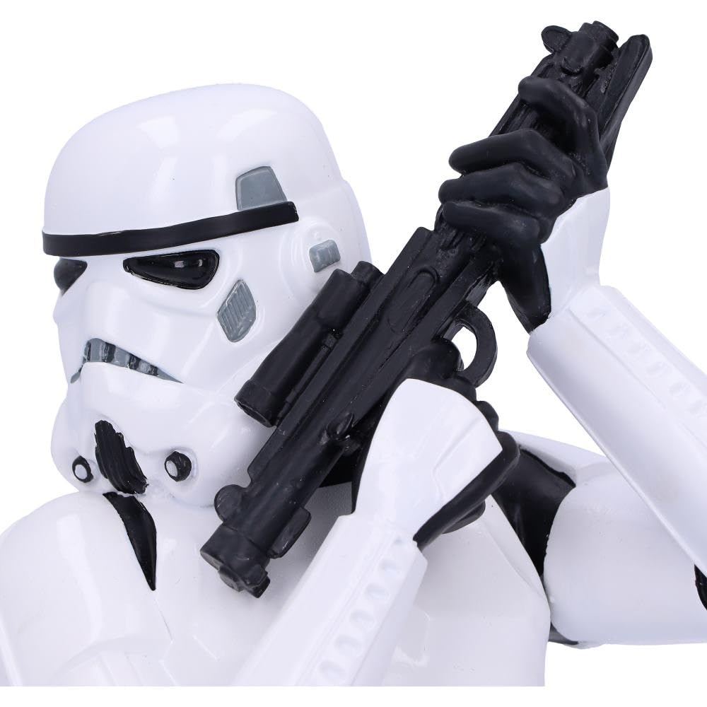 NEMESIS NOW Busto con Licenza Ufficiale Stormtrooper (Piccolo) Bianco, 14,2 cm, 14.2cm