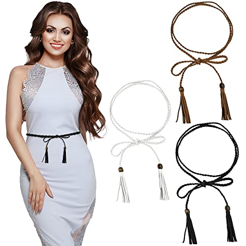 KBNIAN Delicate Belt Set for Women with Tassels
