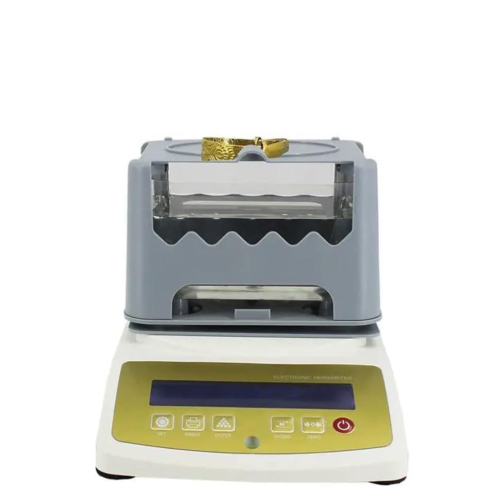 Digital Electronic Gold Purity Tester Machine,Precious Metal Tester, Electronic Gold Tester,Purity Density Meter Analyzer, Gold Purity Analyser Meter,Density Resolution 0.001/0.0001g/cm³,MDJ-600K