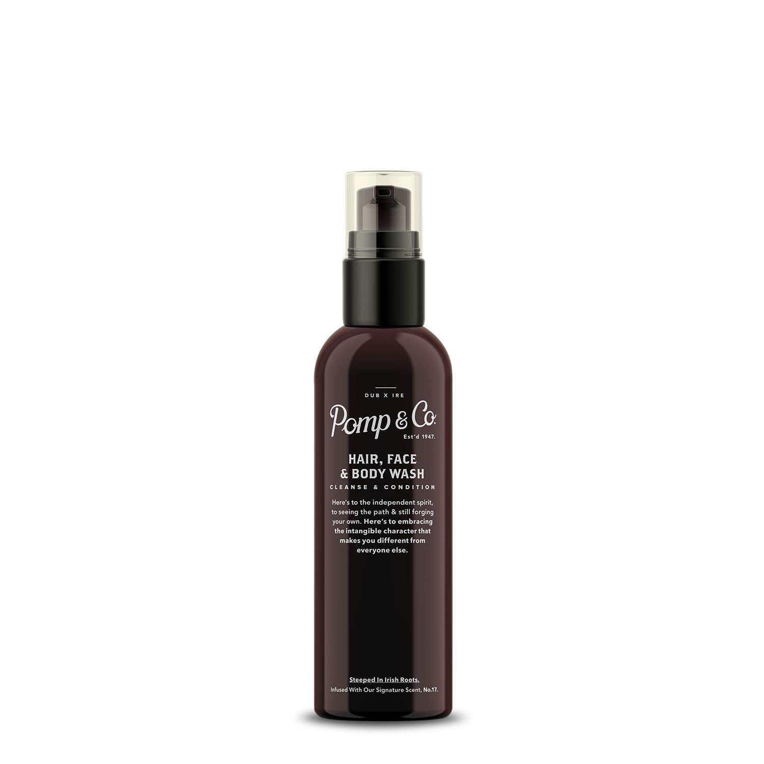 Pomp & Co Hair, Face & Body Wash for Men 3-in-1 All-in-One Wash with Signature Scent