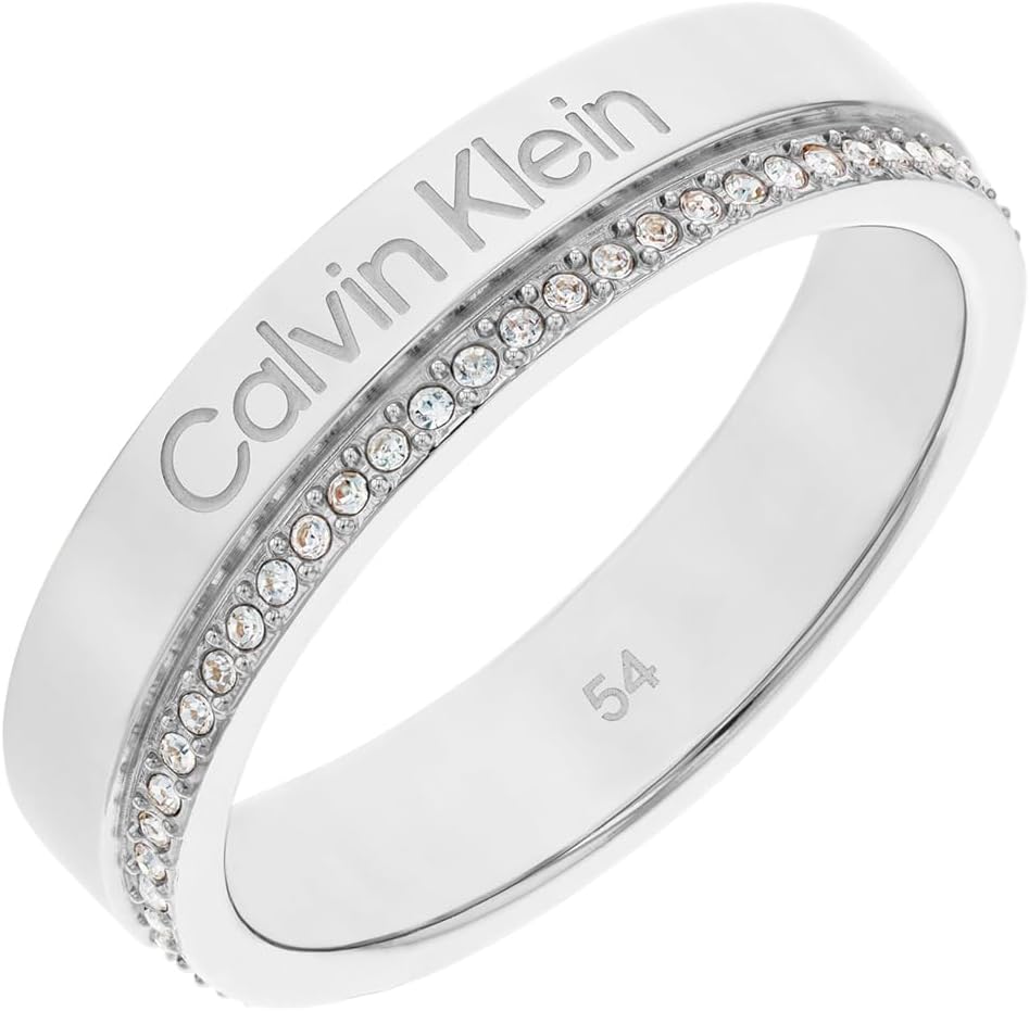 Women's Ring Collection Linear Rings with Crystals