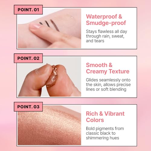 Delineador Cat Eyes Super Pencil oro brillante vegano miniatura 3
