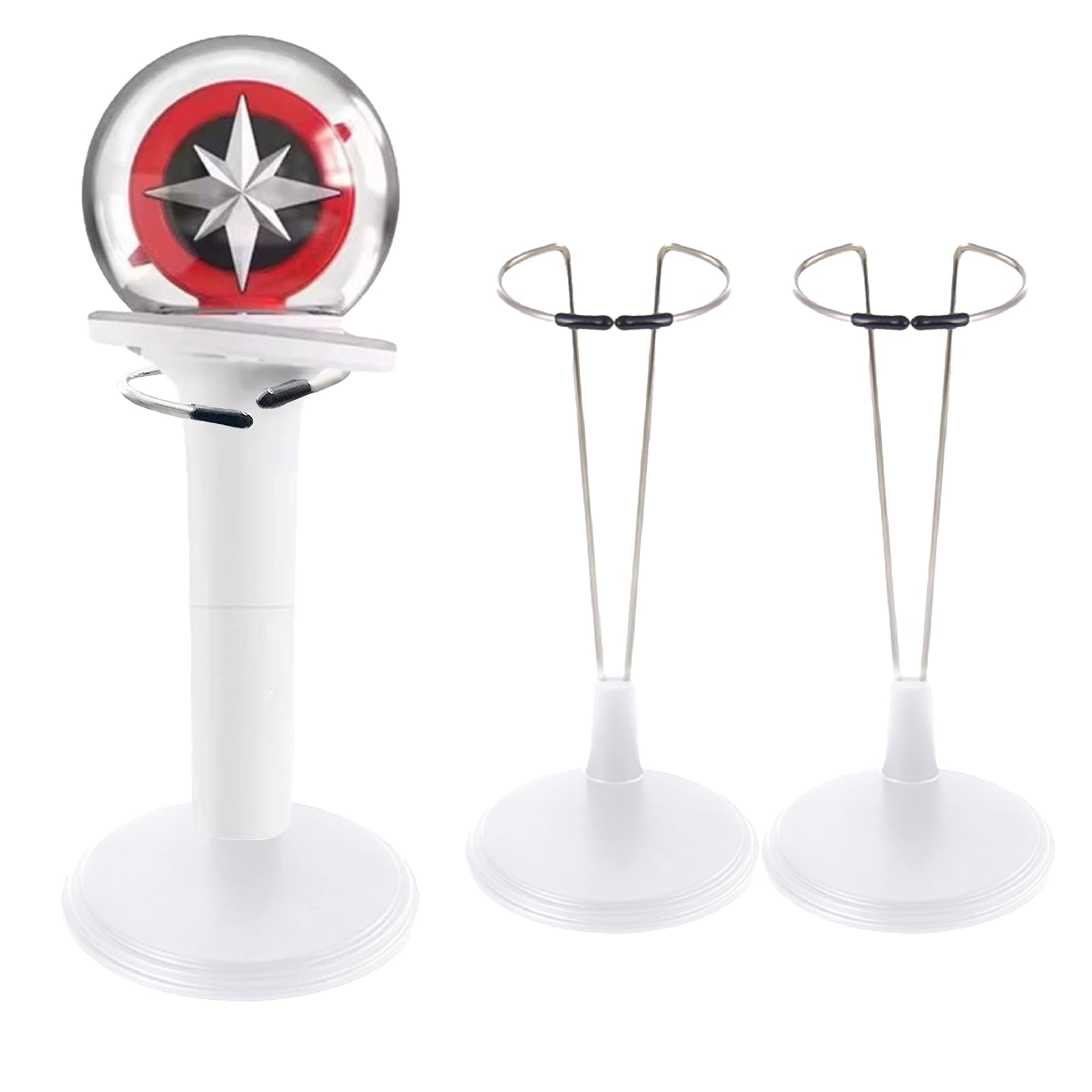 Nexolia Stand Kpop Lightstick Stand Holder Compatible with Official Lightsticks 3 Piece Set for Stray Kids 5.5inch to 1.9inch 3 White Lightstick Holder Suitable for Kpop Fans and Collectors ﻿