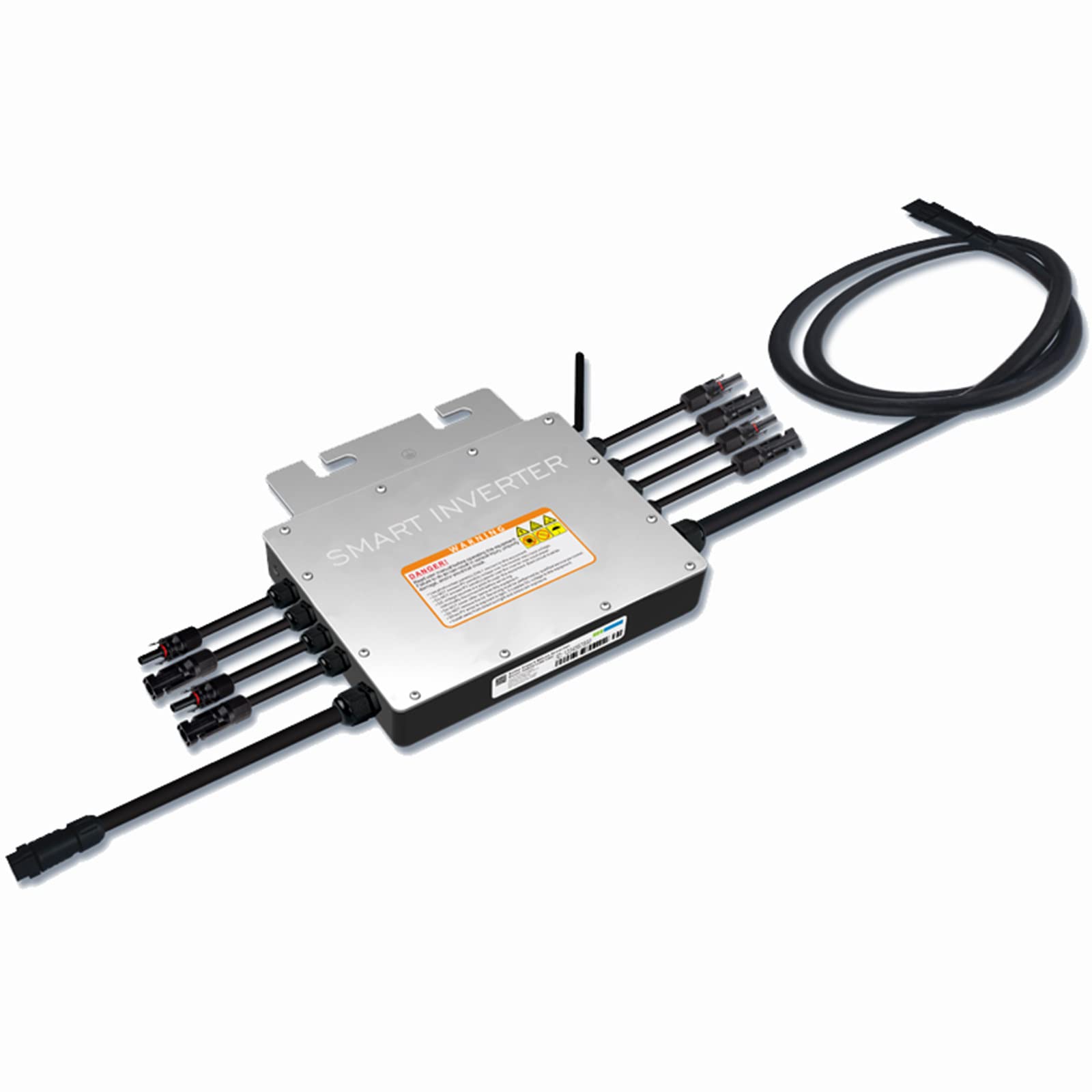 Micro Solar Inverter 1000/1200/1400 W, Solar Grid Tie Micro Inverter, wodoodporny Ip65 Mppt Dc24-40 V Solar Input Ac 120/230 V Czysta fala sinusoidalna, obsługa stosowalna,1200W