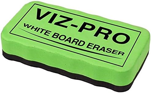 VIZ-PRO Magnetic White Board Eraser, 3 Colored Eraser, 3 Piece