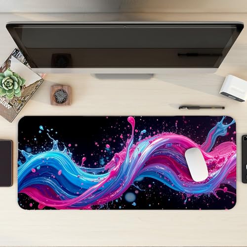Image of XL Extended Gaming Mouse Pad | XXL Large Desk Mat 60x30cm for Laptop & PC | Non-Slip Rubber Base, Waterproof, Durable & Smooth Surface | Office, Gaming & Study, asthetic