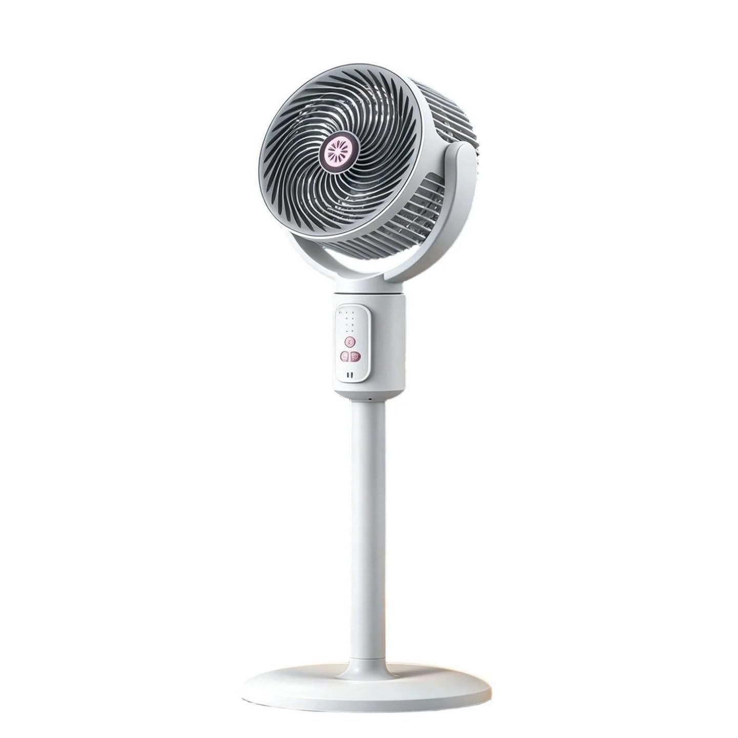 Electric Oscillating Floor Standing-Tall Pedestal Air Cooling Fan, Adjustable Height Floor Fan Standing Fan, Lightweight, Wide-Angled Oscillation, Powerful Airflow for Living Room Bedroom Home
