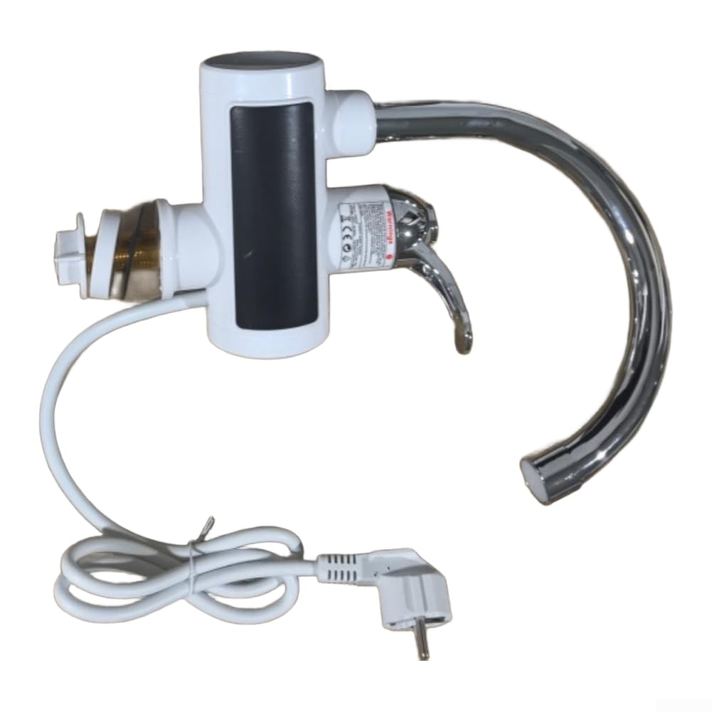 Rubinetto dell'acqua calda da 3000 W, in acciaio inox, display a LED