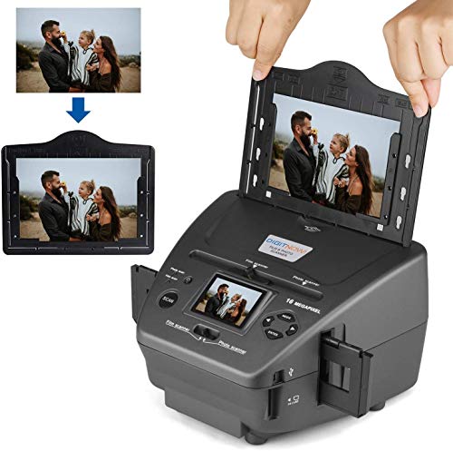 16MP All-In-1-Film Diascanner und 2.4 Zoll LCD Display, Multiscanner für Fotos, Dias, Negativ, und Namenskarten, 35 mm Dia-Film-Foto-Scanner Konvertiert Dias zu Digital und Speichert Es auf SD-Karte – Bild 3