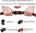 DOOPAI Men's Adjustable Ratchet Belt -Red Leather Dress Belt for Men, Customizable Fit, Easy to Use, Maximum Durability