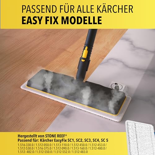 5er Set Ersatztücher für Kärcher EasyFix – kompatibel mit SC1, SC2, SC3, SC4, SC5 – Ersatzbezüge aus Mikrofasern für Dampfreiniger – waschbar & langlebig