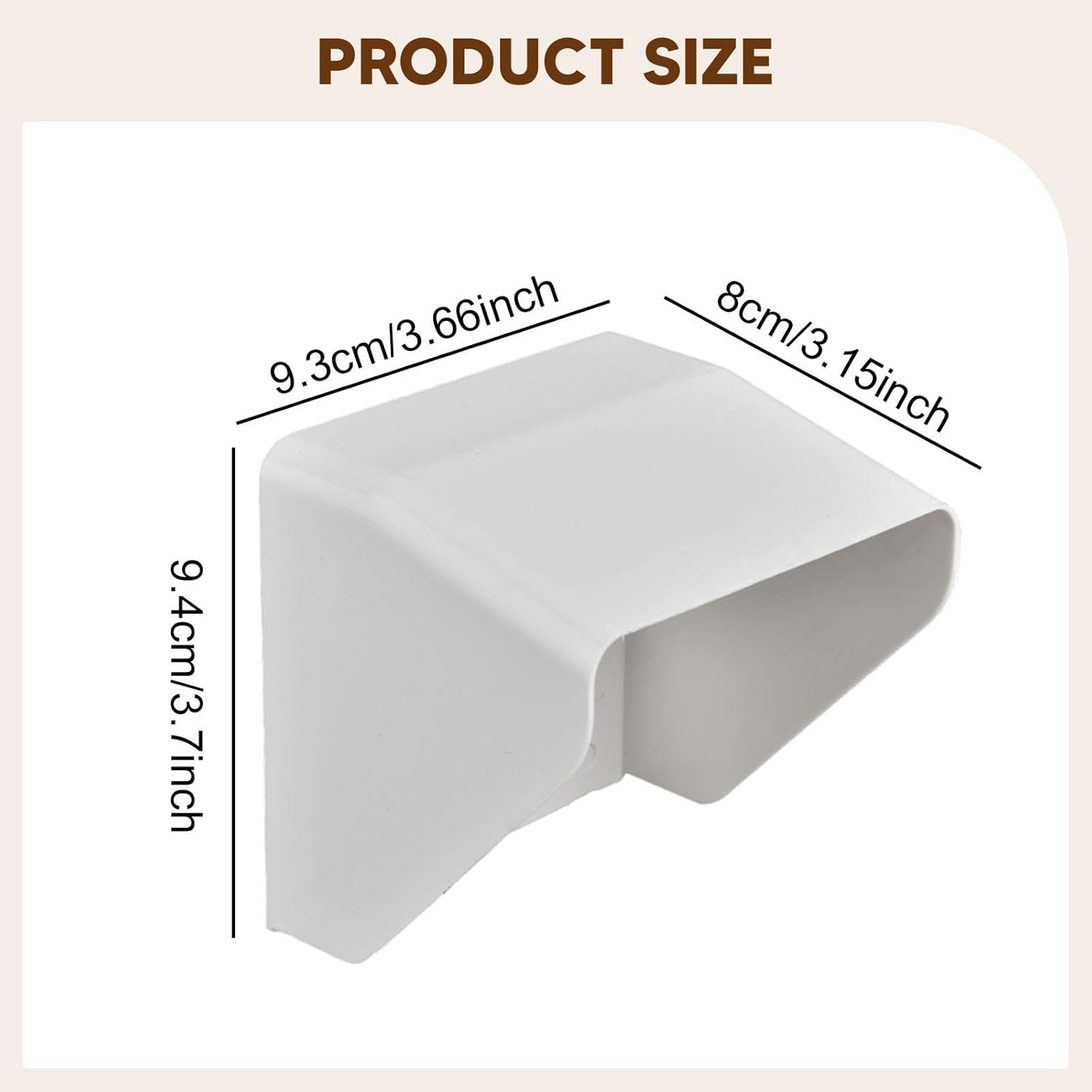 Outdoor Electrical Outlet Cover 86 Type Wall Switch Cover Protection Cap for Office, White