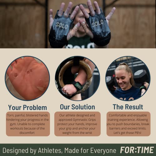 Gymnastics Grips For Crossfit - Gym Hand Grips For Cross Fit Pull Ups And Gymnastic Training - Palm Protection Gymnastic Grips Are Perfect For Cross Fit Gifts For Men And Women - 3 Finger, Large #TOP5