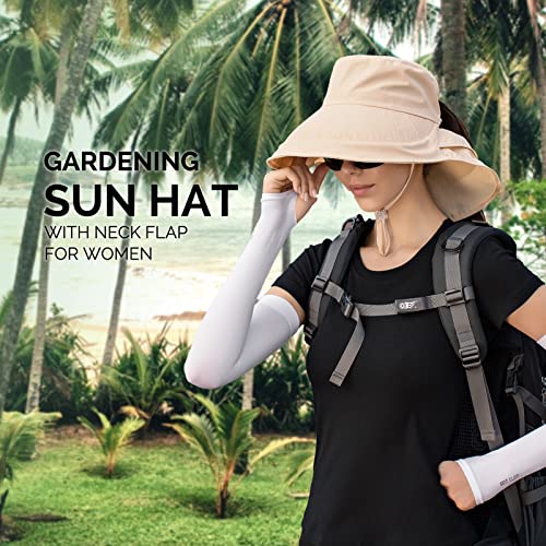 Sun Hats For Women Hiking Fishing Hat For Men Wide Brim Hat With Large Neck Flap Sun Protection Hats For Men And Women #TOP4