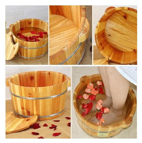 Tina de Madera para Pies Spa de Madera Maciza miniatura 3