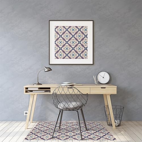 Protège-tapis de sol rectangulaire imperméable PVC 120x90 pour chaise de bureau
