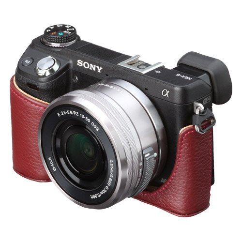 Amazon.co.jp: HAKUBA 本革 ボディ ケース SONY NEX-6 専用 RD DBC 