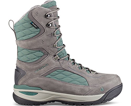 Vasque Women's Pow III UltraDry Snow Sneaker, Grey/Silver Pine, 7 M US