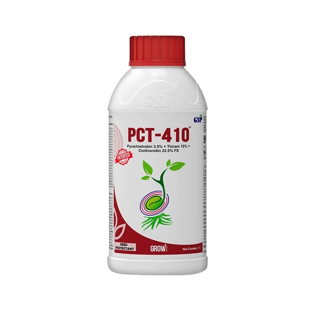 GSP PCT-410 FS | Best for Seed Treatment | Pyraclostrobin3.5%+Thiram15%+Clothianidin22.5% FS | 100ml Pack